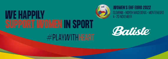 Batiste is partner van Women’s European Handball Federation EURO 2022